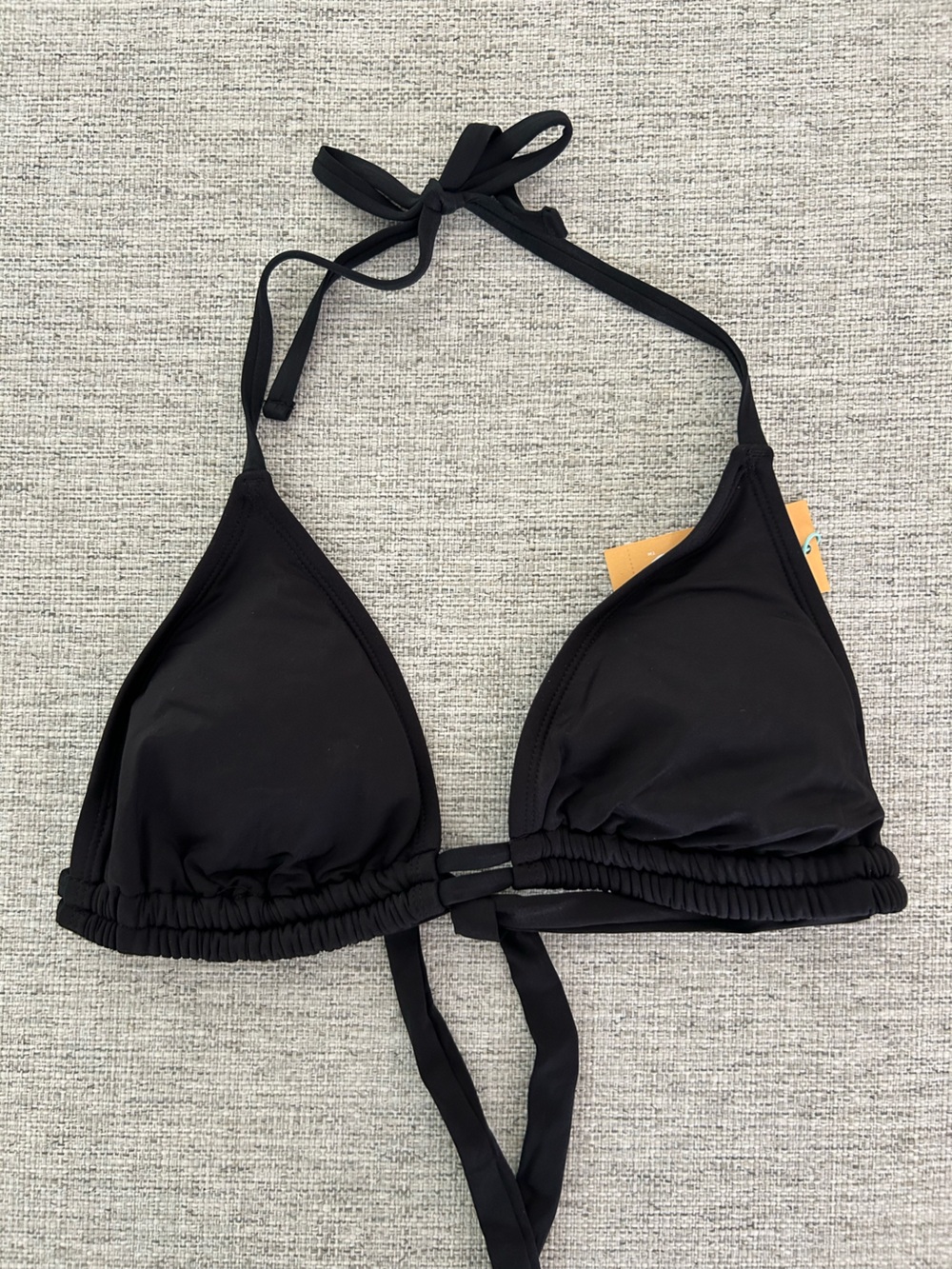 Kona Sol Black Triangle Bikini Top - NEW